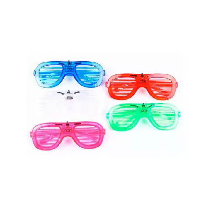 Lote 120 Pulseras NEON Luces + 20 Gafas de colores LED - Gafas Luminosas Luces LED Baratas Fiestas Bodas Fiestas Celebraciones - 1
