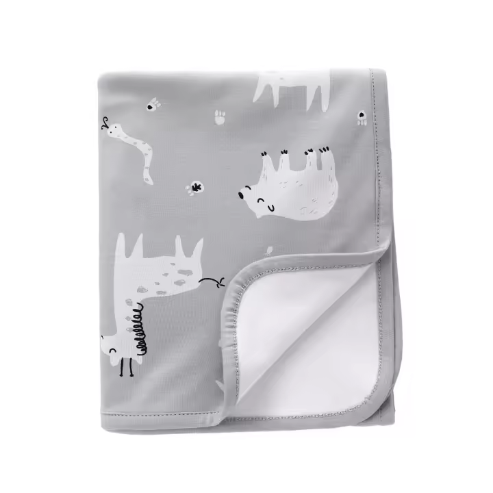 Manta antisobresaltos para bebés, de doble capa, agradable para la piel, de algodón suave para bebés, manta de aire acondicionado para niños y niñas, manta para la siesta - 1