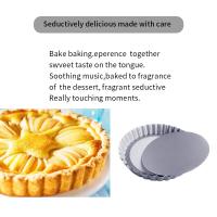 1 Pcs Molde De Mantequilla De Carbono Con Fondo Desmontable Antiadherente Fácil De Librar Utensilios De Hornear Para Pizza Y Pasteles - details 12