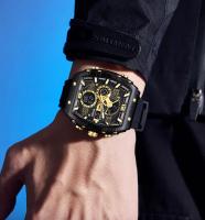 Reloj De Pulsera Digital Analógico SMAEL Para Hombre Con Pantalla Dual Cronógrafo Resistente Al Agua Y Luz LED Correa De Silicona Estilo Casual - details 12