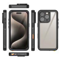 Funda de teléfono impermeable para iPhone 16 Pro Max Plus, Bolsa de Natation a prueba de golpes, parachoques protector, cobertura complete with cubierta de boton - details 9