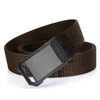 Cinturón Táctico De Nylon Transpirable Para Hombres Con Hebilla Automática Cinturón De Lona Coreana Versátil Para Estudiantes Y Outdoor - details 8