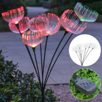 2pcs Luz Solar De Medusa Para Exterior Lámpara LED De Fibra Óptica Para Jardín Villa Lawn Camping Impermeable Iluminación De Camino - details 6