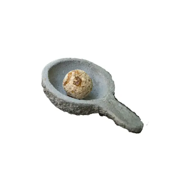 INCIENSOSHOP - Sahumador de Cemento en Tamaño Chico para Purificación y Aromaterapia adecuado para quemar bombas de defunción - 1