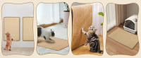Nobleza - 2 Piezas Alfombrilla Rascador para Gatos, Alfombra de Sisal, Cuerda de Sisal Natural, Rascador Gatos para Proteger Sofás y Muebles - details 1