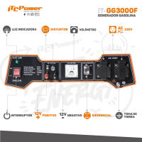 Generador eléctrico gasolina 2800w GG3000F ITCPower - details 2