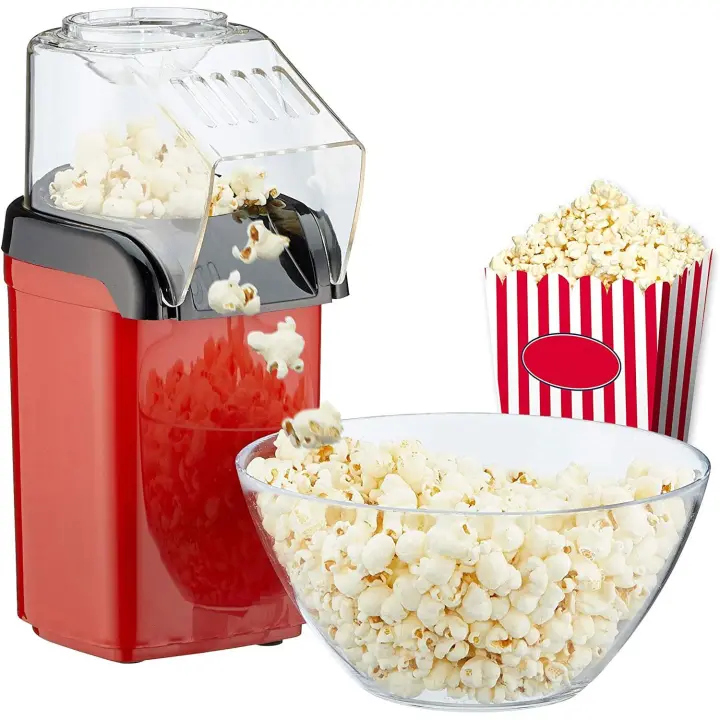 Máquina de hacer palomitas para el hogar, potente preparación rápida sin grasa con aire caliente, 1200w, incluye vaso medidor Envio desde España - 1