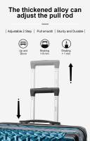 Juego de maletas con 3 piezas, Set de tres maletas de viaje apilables,Trolley Maleta de Cabina Ligero y Resistente,Código Antirrobo de 3 Dígitos, Ruedas Dobles 360º,Maletas con carcasa rígida resistente y esquinas reforzadas,Equipaje de Bodega - details 4