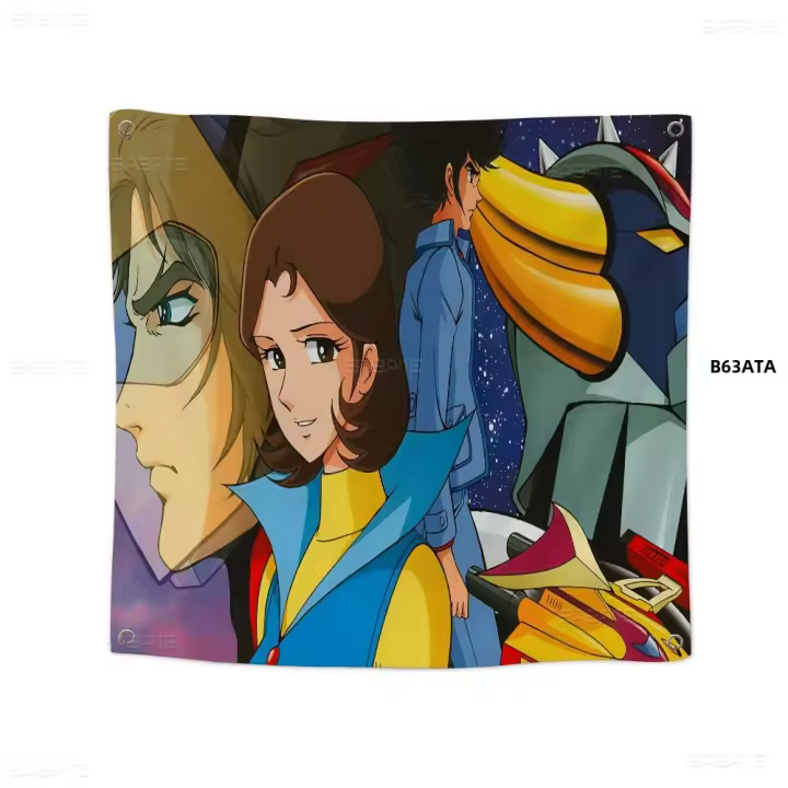 Bandera De Camping Goldorak Grendizer De Alta Calidad Impresión De Banderín De Artesanía Estilo Ambiente Para Exterior E Interior - 1