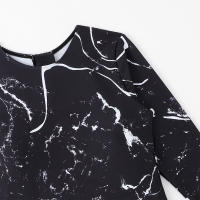 Nueva Monokini De Encaje Con Estampado Y Cierre En Zapato Para Mujer Traje De Baño De Un Pie Con Push up Y Manga Larga Para Surfismo Y Playa - details 5
