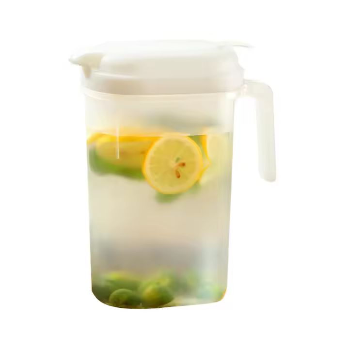 2.4 Litre Plastic Pitcher With Lid Eco-friendly Carafes Mix Drinks Water Jug For Hot/cold Lemonade Juice Beverage Jar Ice Tea Kettle - 1