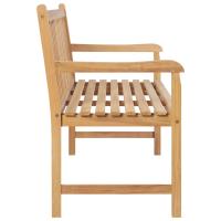 vidaXL Banco de jardín de madera maciza de teca 114 cm - details 2