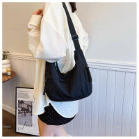Bolso De Hombro De Gran Capacidad Estilo Casual Unisex Para Diario Comunicación Deportiva Y Tiempo Libre Material Principal Algodón Bolsa Redonda Suave Cierre De Cremallera - details 13