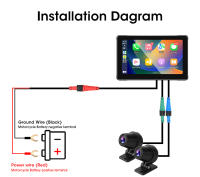 Pantalla Táctil IPS De 7" JMCQ Para Motocicleta Con DVR Dashcam Wireless Carplay Android Auto Cámara Frontal Y Trasera Grabadora Impermeable IPX7 - details 12