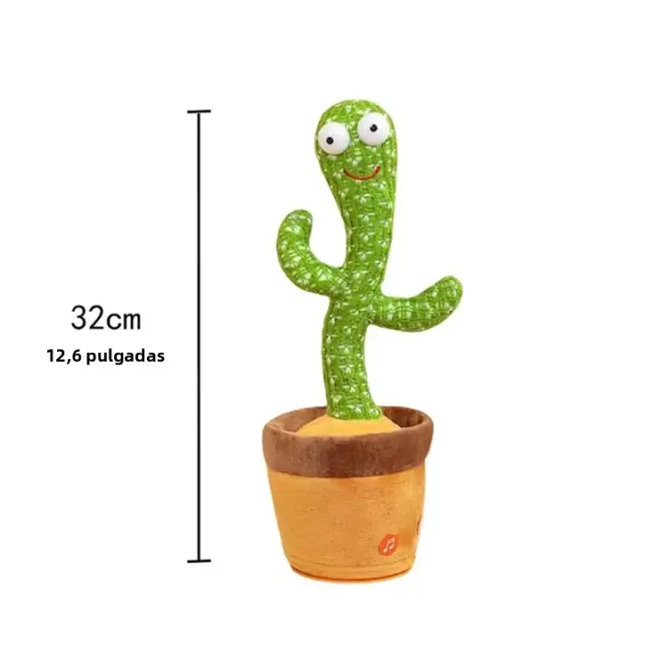 Juguete Musical Y Educativo De Cactus Inteligente Para Niños Que Danza Graba Y Habla Interactivo Para El Aprendizaje Divertido - 1