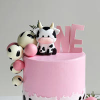 Topper De Pastele De Cumpleaños Con Búho De Dibujos Animados Decoración De Pastel De Fiesta Con Animales De La Granja Para Baby Shower De Niños Y Niñas - details 5