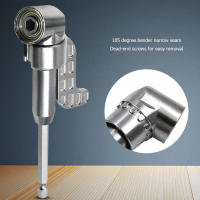 Soporte De Destornillador Ángulo De 105 Grados Adaptador De Cabeza Hexagonal Ajustable Para Brocas Y Taladro Negro Y Plateado - details 5
