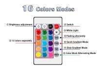 Bombilla LED RGB E27 15W Control Remoto Inteligente Luz Cambiante De Color Para Decoración Y Ambiente De Barra Efecto De Iluminación De Escenario - details 1