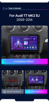 Junsun Radio Coche para Audi TT MK2 8J 2006 2007 2008 2009 2010 2011 2012 2013 2014 AI Voice 2 din Pantalla Coche Android Auto Multimedia Navegación GPS Auto radio - details 4