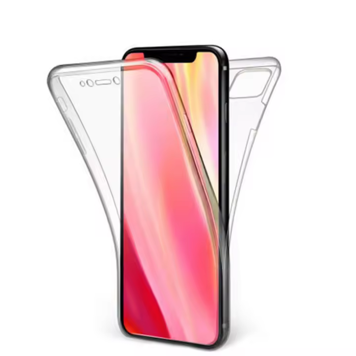 Generica Funda Doble Cara 360 Protección Total Iphone 11 - Silicona y Policarbonato Transparente - 1