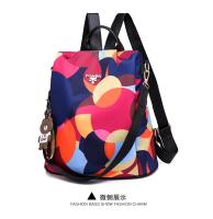 Mochila De Moda Para Mujer En Tela Oxford Impermeable Con Gran Capacidad Para Escuela Y Viajes Bolsa De Hombro Con Estampado Florido - details 17