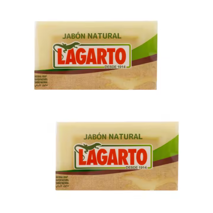 Jabón Lagarto Natural 6x200gr - Elimina Manchas Difíciles - Pack 6x200gr - 1