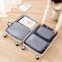 Set De 3 Bolsas De Viaje Compressibles Multifuncionales Organizador De Maleta Impermeable De Nylon Plegable Portátil Rosa - details 7