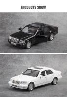 Modelo De Coche De Escala 1:32 Benz S-W140 En Aleación Con Cuerpo De Metal Y Chasis De Plástico Regalo Para Niños Con 4 Puertas Abiertas Y Función Retroceso - details 7