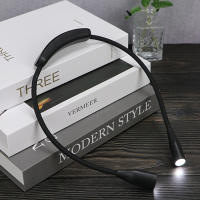 Luz De Lectura Portátil Para El Cuello Con 4 LED Recargable USB 3 Colores Lámpara Nocturna Para Costura Tejer Camping Reparación - details 4