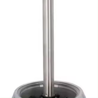 Escobilla de baño/inodoro con soporte bola redonda 37 cm de acero inoxidable - Accesorios de baño/inodoro escobilla - 1