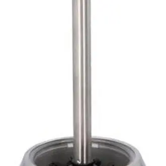 Escobilla de baño/inodoro con soporte bola redonda 37 cm de acero inoxidable - Accesorios de baño/inodoro escobilla - 1