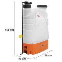 Mediawave Store Nebulizador de Hombro 2 en 1 16L, Batería Recargable 12V, Herramienta Compacta para Jardín y Bricolaje - details 1