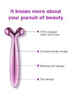 Masajeador Facial Manual De 3D Roller Y-Shaped Reductor De Arrugas Y Levantador De Pecho Herramienta De Masaje Corporal Para Relajación - details 5