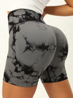 Shorts De Yoga Sin Costuras Para Mujer De Cintura Alta Secado Rápido Fitness Verano Shorts De Ejercicio Running Ciclismo Deportes Gimnasio - details 2