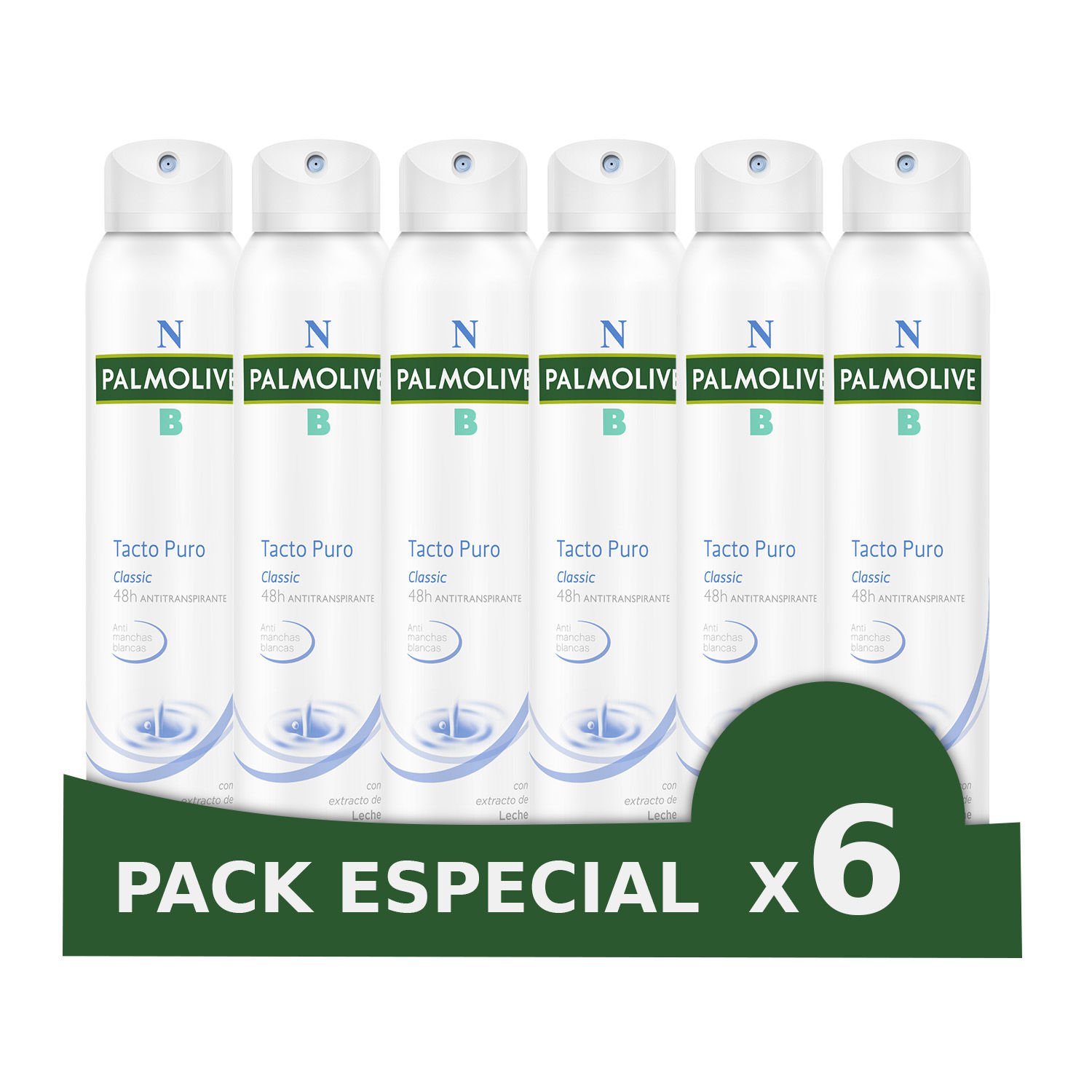 Desodorante spray Palmolive NB Tacto Puro 24h antimanchas blancas 200ml