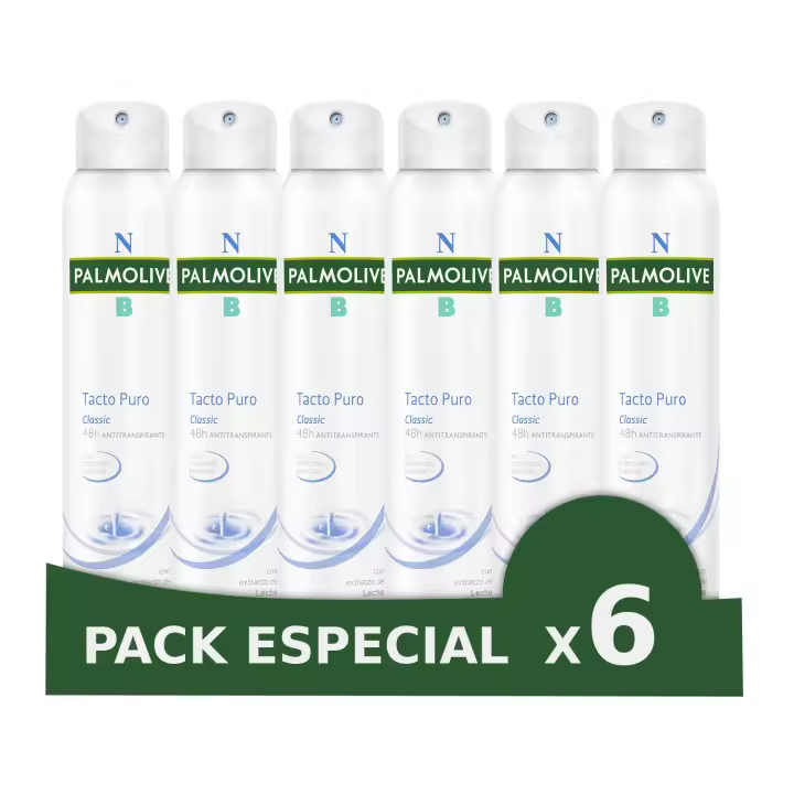 Desodorante spray Palmolive NB Tacto Puro 24h antimanchas blancas 200ml - 1