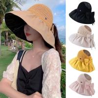 Sombrero De Paja Panamá Para Mujer Verano Protección UV Plegable Amplio Sombrilla De Playa Casual Ajustable Tamaño Free - details 0
