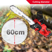 Motosierra eléctrica sin escobillas de 850W y 12 pulgadas, sierra con batería inalámbrica, herramienta eléctrica portátil para carpintería y jardín para batería de 21V y 18V - details 5