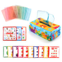 Juguete Sensorial De Montessori Para Bebés Caja De Tissue Suave Estuffed Juego Educativo De Aprendizaje Para Niños Pequeños De Alta Contraste Y Alto Contraste - details 4