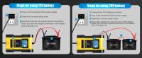 Cargador de batería de coche de 7 etapas, litio, 12 V, 6 A, 24 V, 3 A, para reparación de pantalla táctil, carga de plomo ácido húmedo, pantalla LCD digital - details 12