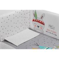 INTERBABY COORDINADO 3 PIEZAS  EDREDON + ALMOHADA + CHICHONERA OSO TIPI MENTA Y GRIS - details 1