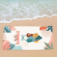 Toalla de playa de terciopelo de doble cara, toalla de baño estampada de microfibra, toalla deportiva, toalla grande - details 9