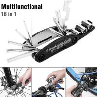 Multiherramienta De Bicicleta 16 En 1 Portátil Herramientas Multifuncionales Para Mantenimiento De Emergencia Y Reparación Ciclismo Montaña Herramientas Para Bicicleta - details 3