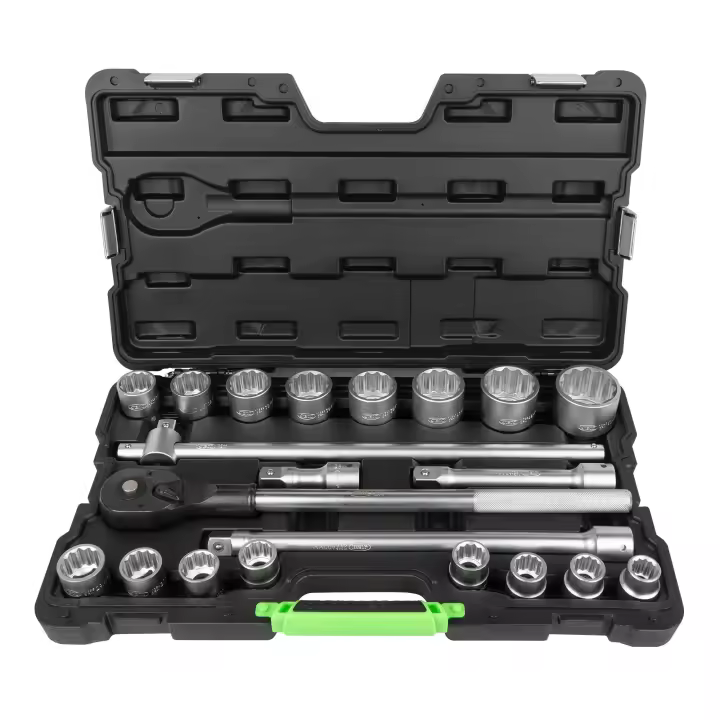 JBM 53728 MALETÍN DE HERRAMIENTAS CON 21 PIEZAS 3/4" 12 CANTOS CINCADO - 1