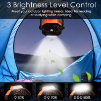 Ventilador de Mesa, ventilador de Mesa, potente Badería recargable con Luz LED y Gancho, ventilador de camping, velocdad ajustable, Silencioso, adecuado para uso en exteriores, hogar y oficina. - details 0