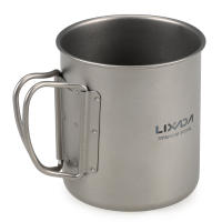 Lixada Juego De Cocina Ultraligero De Titanio 300ml/350ml/420ml/550ml/650ml/750ml Con Cuchara Plegable Para Camping Incluye Vaso Y Comedor - details 31