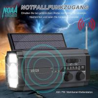 Solar Radio, AM/FM Crank Radio, Portable Emergency Radio with 5000 mAh Rechargeable Battery, 3 Modes LED Torch - details 2