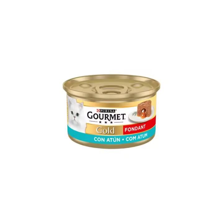 Purina Lata Para Gatos Gourmet Gold Fondant Atún Pack 24 X 85 Gr - 1