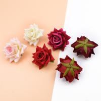 10PCS Rosas Rojas De Seda Para Bodas Accesorios De Decoración De Hogar Flores Artificiales Para Caja De Regalos Scrapbook - details 11