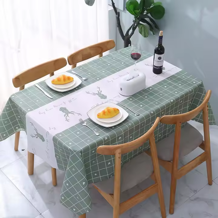Mantel para Mesa de Comedor Verde 137x137cm - 1